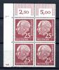 Bund 4er Block Eckrand ol Bund 4er Block Eckrand ol 186 y DZ 1 postfrisch MiNr. 186 y DZ 1 postfrisch -