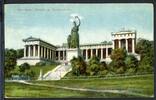 AK München Bavaria-Denkmal vor Ruhmeshalle 1922 gebraucht -