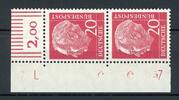 Bund Bund 185 y DZ 7 (L) postfrisch Eckrand oben links MiNr. 185 y DZ 7 (L) postfrisch Eckrand oben links -