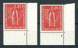 Bund Bund 218 postfrisch FN/ Formnummer 1 + Abklatsch MiNr. 218 postfrisch FN/ Formnummer 1 + Abklatsch -