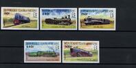 Zentralafr. Rep. Zentralafr. Rep. 1026-1030 B postfrisch Eisenbahn MiNr. 1026-1030 B postfrisch Eisenbahn -