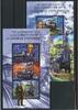 Zentralafr. Rep. Klb Zentralafr. Rep. Klb 5296-5298, Block 1274 postfrisch Eisenbahn MiNr. 5296-5298, Block 1274 postfrisch Eisenbahn -
