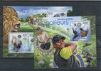 Zentralafr. Rep. Klb. Zentralafr. Rep. Klb. 3757-3760, Block 968 postfrisch Golf MiNr. 3757-3760, Block 968 postfrisch Golf -
