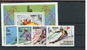Zentralafr. Rep. Zentralafr. Rep. 632-635, Block 68 A postfrisch Olympia MiNr. 632-635, Block 68 A postfrisch Olympia -