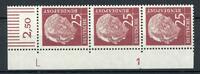 Bund Bund 186 y DZ 1 (L) postfrisch Eckrand oben links MiNr. 186 y DZ 1 (L) postfrisch Eckrand oben links -