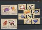 Tansania Tansania 498-505, Block 81-82 postfrisch Schmetterling MiNr. 498-505, Block 81-82 postfrisch Schmetterling -