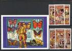 Zentralafrikanische Republik Zentralafrikanische Republik 1652-1657, Block 571 postfrisch MiNr. 1652-1657, Block 571 postfrisch -