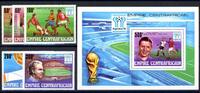 Zentralafr. Rep. Zentralafr. Rep. 600-604 + Bl. 48 postfrisch Fußball WM 1978 MiNr. 600-604 + Bl. 48 postfrisch Fußball WM 1978 -