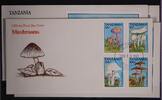 Tansania Tansania 1493-1500 und Block 218-219 gestempelt als FDC / Pilze MiNr. 1493-1500 und Block 218-219 gestempelt als FDC / Pilze -
