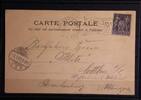 Frankreich Frankreich 72I auf Postkarte mit Maschinenstempel MiNr. 72I auf Postkarte mit Maschinenstempel -