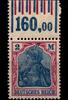 Deutsches Reich Deutsches Reich 152W OR postfrisch 0/6/0 - 1/5/1 MiNr. 152W OR postfrisch 0/6/0 - 1/5/1 -
