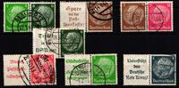 Zusammendrucke Zusammendrucke W69, 79, 80, 84, 87, 88, 89 gestempelt MiNr. W69, 79, 80, 84, 87, 88, 89 gestempelt -