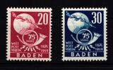 Fr. Zone Baden Fr. Zone Baden 56-57 postfrisch Satz UPU MiNr. 56-57 postfrisch Satz UPU -