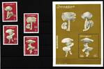   Somalia Somalia 962-965 und Block 94 postfrisch Pilze MiNr. 962-965 und Block 94 postfrisch Pilze 