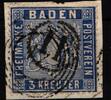 Baden Baden 10 c gestempelt geprüft Flemming BPP MiNr. 10 c gestempelt geprüft Flemming BPP -