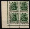 Deutsches Reich Deutsches Reich 85IIe postfrisch als 4er Eckrand geprüft Zenker BPP MiNr. 85IIe postfrisch als 4er Eckrand geprüft Zenker BPP -