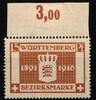 Württemberg Württemberg 126 postfrisch vom Oberrand MiNr. 126 postfrisch vom Oberrand -