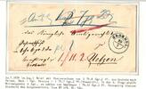 Hannover Paketbegleitbrief Postvorschuss gr. Zettelabschnitt -