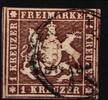 Württemberg Württemberg 6 d gestempelt geprüft Thoma BPP MiNr. 6 d gestempelt geprüft Thoma BPP -