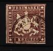 Württemberg Württemberg 6 c gestempelt signiert H. Krause MiNr. 6 c gestempelt signiert H. Krause -