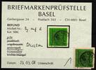 Württemberg Württemberg 3 y gestempelt Befund Basel MiNr. 3 y gestempelt Befund Basel -
