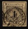 Württemberg Württemberg 1 a I gestempelt geprüft Thoma BPP MiNr. 1 a I gestempelt geprüft Thoma BPP -