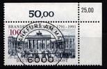 BRD Bund BRD Bund 1492 gestempelt Eckrand Sonderstempel Frankfurt KBWZ Gummi MiNr. 1492 gestempelt Eckrand Sonderstempel Frankfurt KBWZ G -