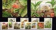 Antigua Barbuda Antigua Barbuda 1258-1265 und Block 162 und 163 postfrisch Pilze MiNr. 1258-1265 und Block 162 und 163 postfrisch Pilze -