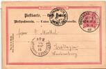 Deutsches Reich P14 als Ganzsache Schiffspost Linie New York -
