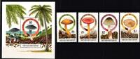 Grenada Grenadinen Grenada Grenadinen 771-774 und Block 111 postfrisch Pilze MiNr. 771-774 und Block 111 postfrisch Pilze -