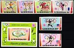 Liberia Liberia 826 - 831 B, Block 60 B postfrisch Olym. Spiele MiNr. 826 - 831 B, Block 60 B postfrisch Olym. Spiele -