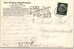 Deutsches Reich 516 auf Postkarte Sommer Olympiade -