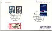 BRD Bund 640, 690, 722 auf Brief Olympiade 1972 -