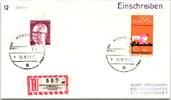 BRD Bund 719, 730 auf Brief Olympiade 1972 -