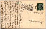 Deutsches Reich 516 auf Postkarte Sommer-Olympiade -