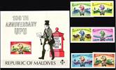 Malediven Malediven Block 255 B + 514-519 B postfrisch Weltpostverein/ UPU MiNr. Block 255 B + 514-519 B postfrisch Weltpostverein/ UPU -