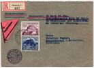 Deutsches Reich 737-738 auf Brief als Einzelfrankatur -