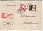 Deutsches Reich 596 u.a. auf Brief als Mischfrankatur portogerecht -