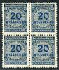 Deutsches Reich 4er Block Deutsches Reich 4er Block 319 postfrisch Infla geprüft MiNr. 319 postfrisch Infla geprüft -