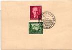 Deutsches Reich 855-856 auf Postkarte Sonderstempel Krieglach -