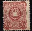 Deutsches Reich Deutsches Reich 43 b mit Falz geprüft Jäschke BPP, Zahnmangel MiNr. 43 b mit Falz geprüft Jäschke BPP, Zahnmangel -