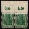 Deutsches Reich Deutsches Reich 85 II d P OR postfrisch Paar, geprüft Zenker BPP MiNr. 85 II d P OR postfrisch Paar, geprüft Zenker BPP -