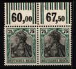 Deutsches Reich Deutsches Reich 104 b W OR postfrisch 1`4`1/1`5`1, Paar MiNr. 104 b W OR postfrisch 1`4`1/1`5`1, Paar -