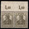 Deutsches Reich Deutsches Reich 102 P OR postfrisch im Paar MiNr. 102 P OR postfrisch im Paar -