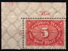 Deutsches Reich Deutsches Reich 194 P OR, PN postfrisch Plattennummer 30 MiNr. 194 P OR, PN postfrisch Plattennummer 30 -