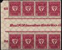 Deutsches Reich Deutsches Reich 199 d ZS postfrisch 8er Block mit Zwischensteg MiNr. 199 d ZS postfrisch 8er Block mit Zwischensteg -