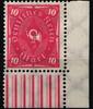 Deutsches Reich Deutsches Reich 206 UR postfrisch vom Eckrand MiNr. 206 UR postfrisch vom Eckrand -