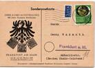 BRD Bund 141 auf Postkarte Einzelfrankatur -