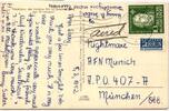 BRD Bund 149 auf Postkarte als Einzelfrankatur Einzelfrankatur -
