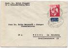 BRD Bund 154 auf Brief als Einzelfrankatur Einzelfrankatur -